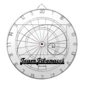 Team Fibonacci (Fibonacci-Spirale) Dartscheibe (vorne)