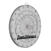 Team Fibonacci (Fibonacci-Spirale) Dartscheibe (Vorderseite Links)