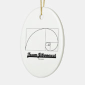Team Fibonacci (Fibonacci-Spirale) Keramik Ornament (Links)