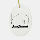 Team Fibonacci (Fibonacci-Spirale) Keramik Ornament (Hinten)