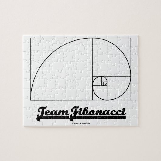 Team Fibonacci (Fibonacci-Spirale) Puzzle (Horizontal)
