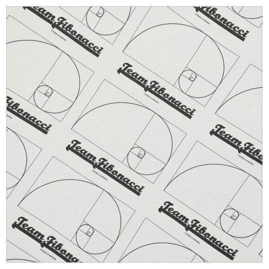 Team Fibonacci (Fibonacci-Spirale) Stoff (Muster)