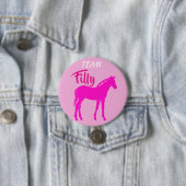 "Team Filly" - Rosa-Gender-Enthüllung Button (Beispiel)