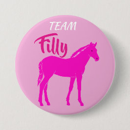 "Team Filly" - Rosa-Gender-Enthüllung Button