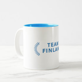 Team Finnland Zweifarbige Tasse