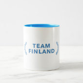 Team Finnland Zweifarbige Tasse (Mittel)