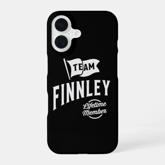Team Finnley Lifetime Mitglied iPhone 16 Hülle (Rückseite)