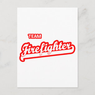 Team Firefighter Postkarte