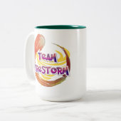 Team Firestorm-Logo-Tasse Zweifarbige Tasse (Vorderseite Links)