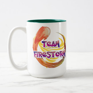 Team Firestorm-Logo-Tasse Zweifarbige Tasse