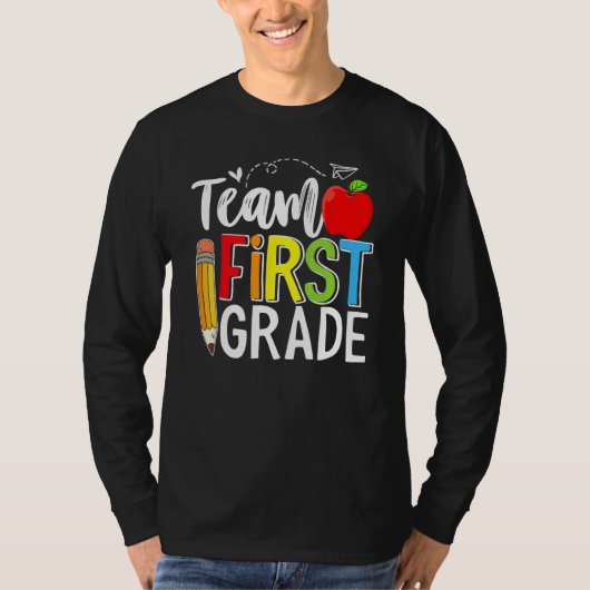 Team First Grade Shirt Teacher Student Kids Back T (Vorderseite)