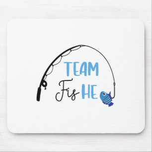Team Fish Er-Shirt-Angebot Angelparty zur Geschlec Mousepad