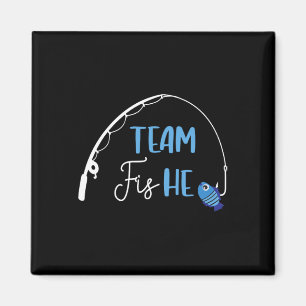 Team Fish Er-Shirt Angel-Fischen-Geschlecht- Enthü Magnet
