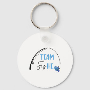 Team Fish Er-Shirt Angel-Fischen-Geschlechterenthü Schlüsselanhänger