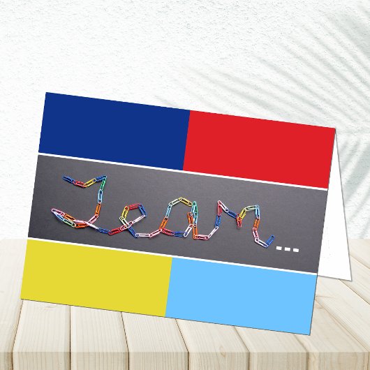 Team Flag Administrative Professionals Day Card Dankeskarte