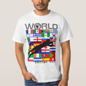 Team-Flaggen-Ziel-T - Shirt des (Vorderseite)