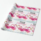 Team Flamingo Geschenkpapier (Ungerollt)