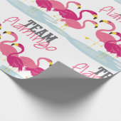 Team Flamingo Geschenkpapier (Ecke)