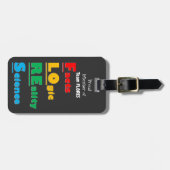 Team FLORES - Fakten, Logik, Realität, Wissenschaf Gepäckanhänger (Vorderseite horizontal)