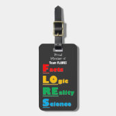 Team FLORES - Fakten, Logik, Realität, Wissenschaf Gepäckanhänger (Vorderseite vertikal)