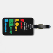 Team FLORES - Fakten, Logik, Realität, Wissenschaf Gepäckanhänger (Rückseite horizontal)