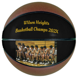Team Foto Custom Text School Champions Basketball