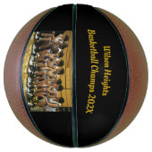 Team Foto Custom Text School Champions Basketball (Vertikal)