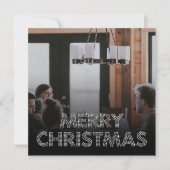 Team Foto Frohe Weihnachten Business Black & White (Vorderseite)