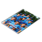 Team Foto personalisierter Teamsport Notizblock (Linke Seite)