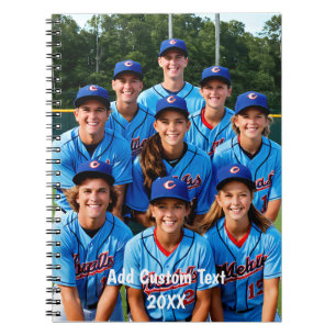 Team Foto personalisierter Teamsport Notizblock