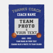 Team-Foto, Text-beste Geschenke für Fleecedecke (Vorderseite)