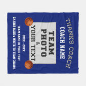 Team-Foto, Text-beste Geschenke für Fleecedecke (Vorderseite (Horizontal))