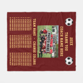 Team Foto und Spieler benennen Soccer Coach Gesche Fleecedecke (Vorderseite (Horizontal))