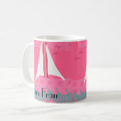 Team Fran Sailboat-Tasse Kaffeetasse (Vorderseite Links)