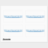Team Franchise White Sticker (Blatt)