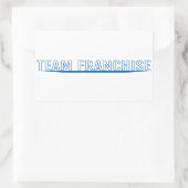 Team Franchise White Sticker (Tasche)