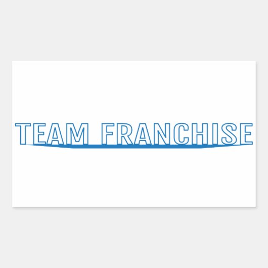 Team Franchise White Sticker (Vorderseite)