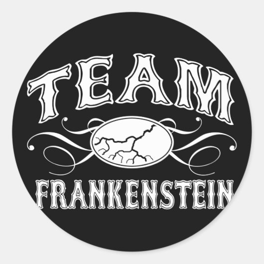 Team Frankenstein Runder Aufkleber (Vorderseite)