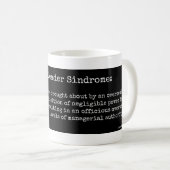 Team-Führer Sindrome Kaffee-Tasse Kaffeetasse (VorderseiteRechts)