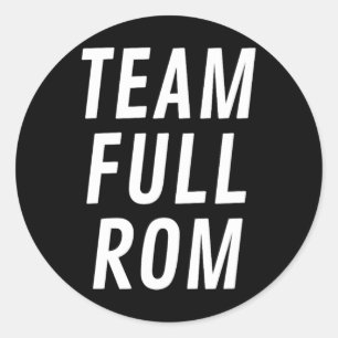 Team Full Rom Fitness Bodybuilding Gym Team Full R Runder Aufkleber