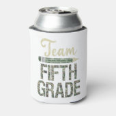 Team Fünfte Klasse zurück zum Schultag Camouflage Dosenkühler (Kanne Rückseite)