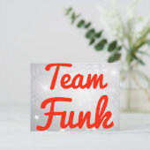 Team-Funk Postkarte (Stehend Vorderseite)