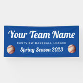 Team für benutzerdefinierte Color-Baseball Banner (Horizontal)