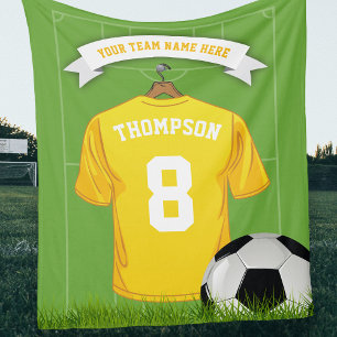 Team für benutzerdefinierte Fußball-Namen Fleecedecke