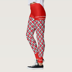 Team-Fußball-Ball-Leggings mit Leggings