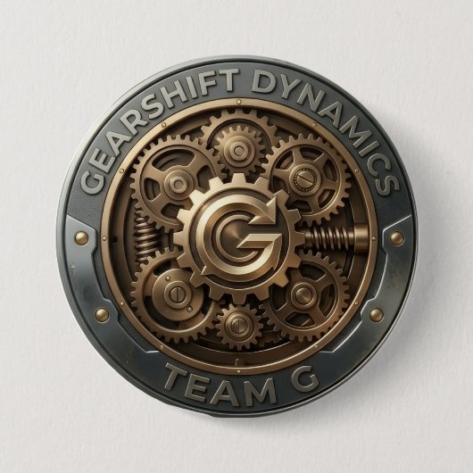 Team G – Gearshift Dynamics Emblem | High Performa Button (Vorderseite)
