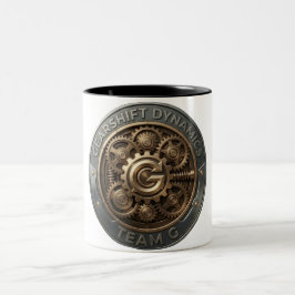 Team G – Gearshift Dynamics Emblem | High Performa Zweifarbige Tasse