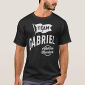 Team Gabriel Lifetime Mitglied Name Gabriel T-Shirt (Vorderseite)