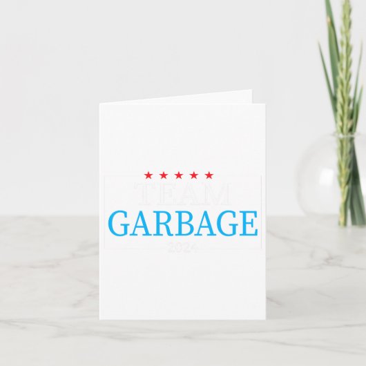 Team Garbage 2024 Trump US-Wahl Karte (Vorderseite)