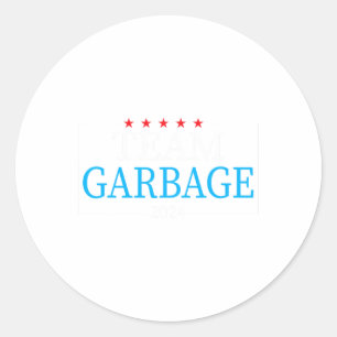 Team Garbage 2024 Trump US-Wahl Runder Aufkleber